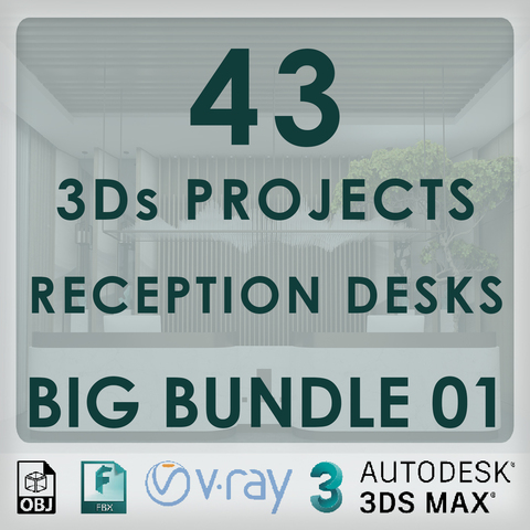 43 Projects - Reception Desks - Big Bundle 01 - ( Extended Commercial License )