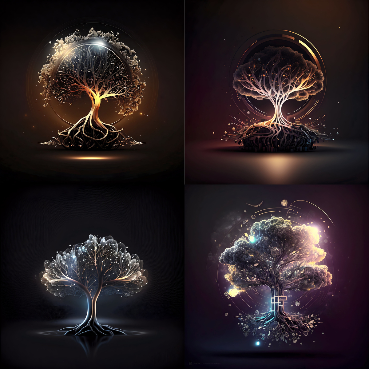 Live wallpaper Wise Mystical Tree / interface personalization