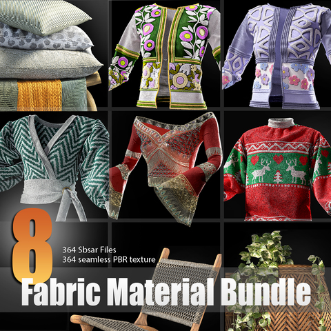 8 Fabric Material Bundle ( Standard License )