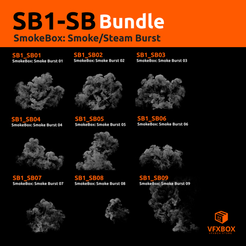 BHVFX_SB1_SBXX - Smoke / Steam Burst Bundle