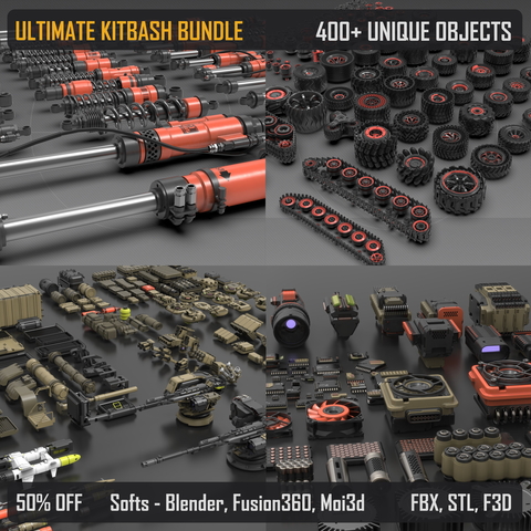 Ultimate Kitbash Bundle - 50% off - STANDARD USER LICENSE