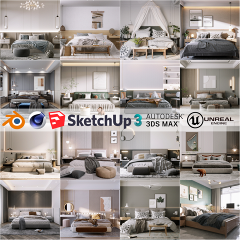 BEDROOM DESIGN COLLECTION PACK 01