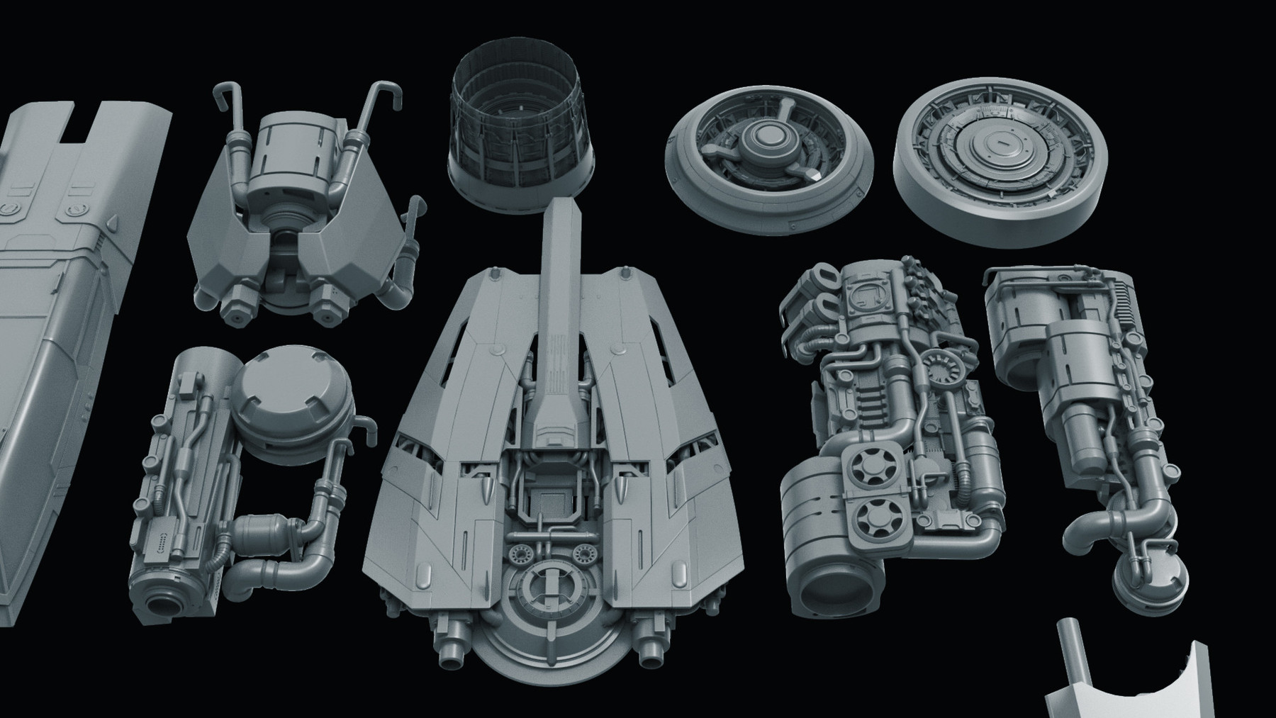 Andrew Hodgson Spaceship Kitbash Kit