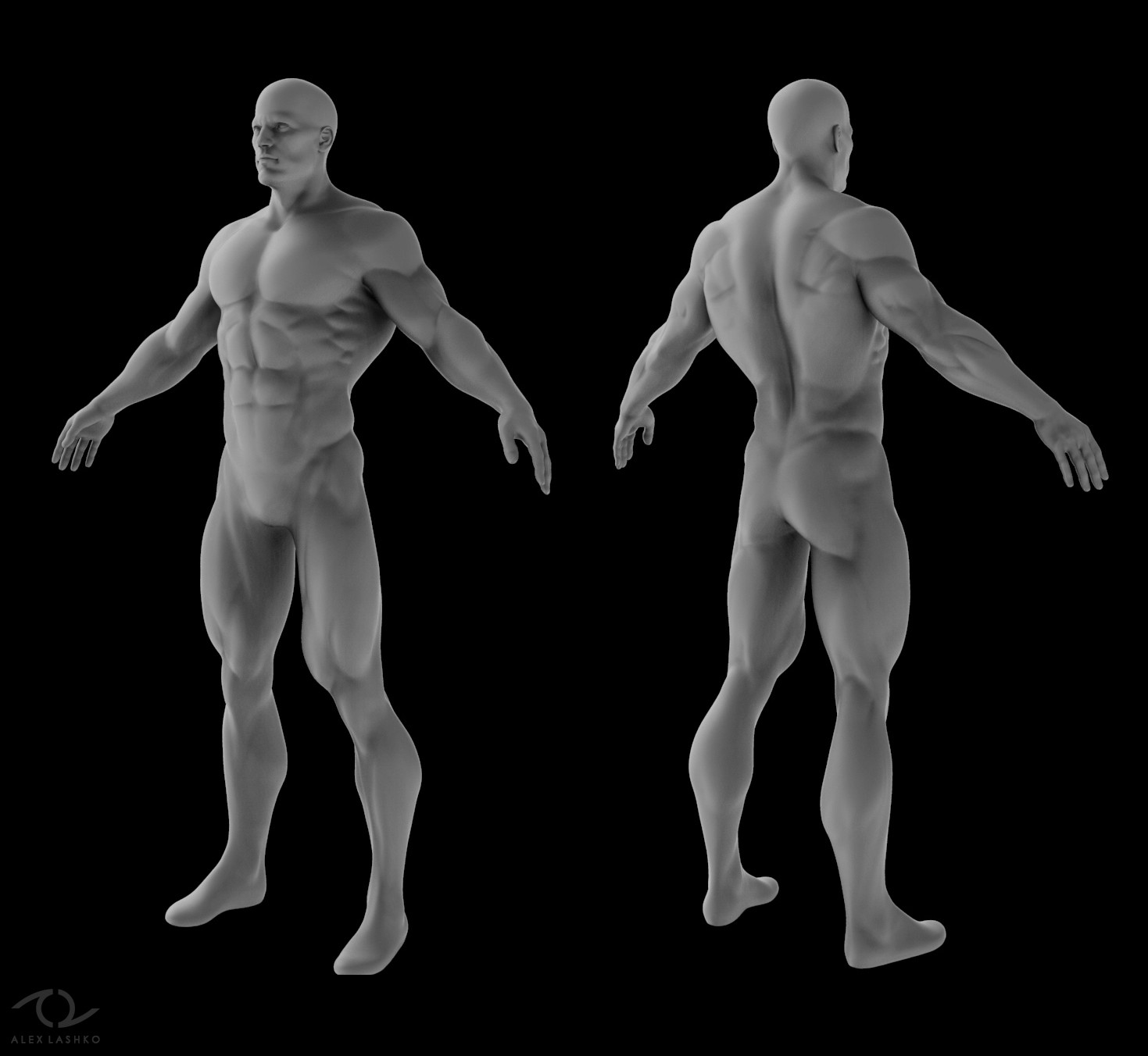 Artstation Superhero Basemesh Game Assets