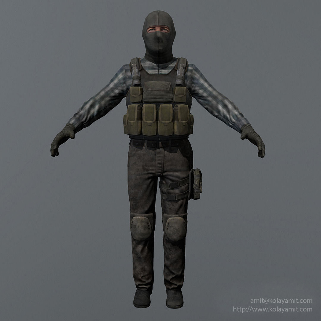 rigged character c4d