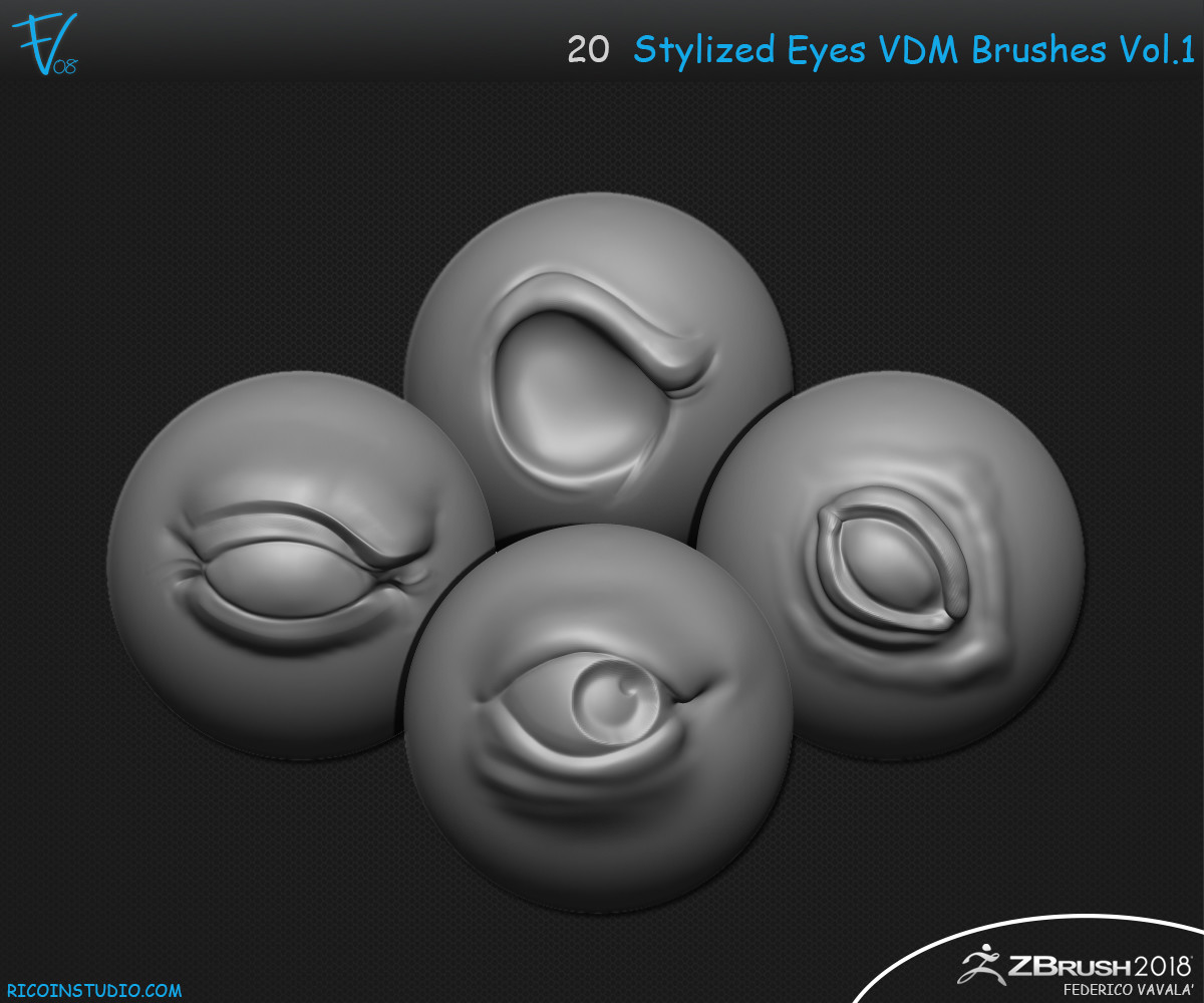 stylized eyeball zbrush