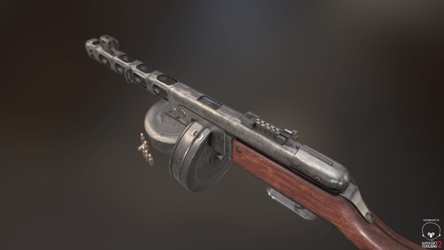 ArtStation - PPSH-41 Submachine gun | Game Assets