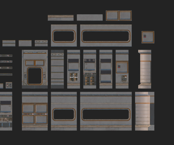 ArtStation - Sci Fi Interior Asset Pack 1 | Resources