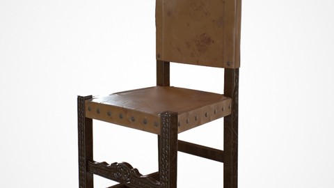 Castellan Chair for Realtime Engines / Game-ready + Source files