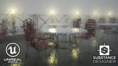 Realtime Rain Material (Unreal Engine)