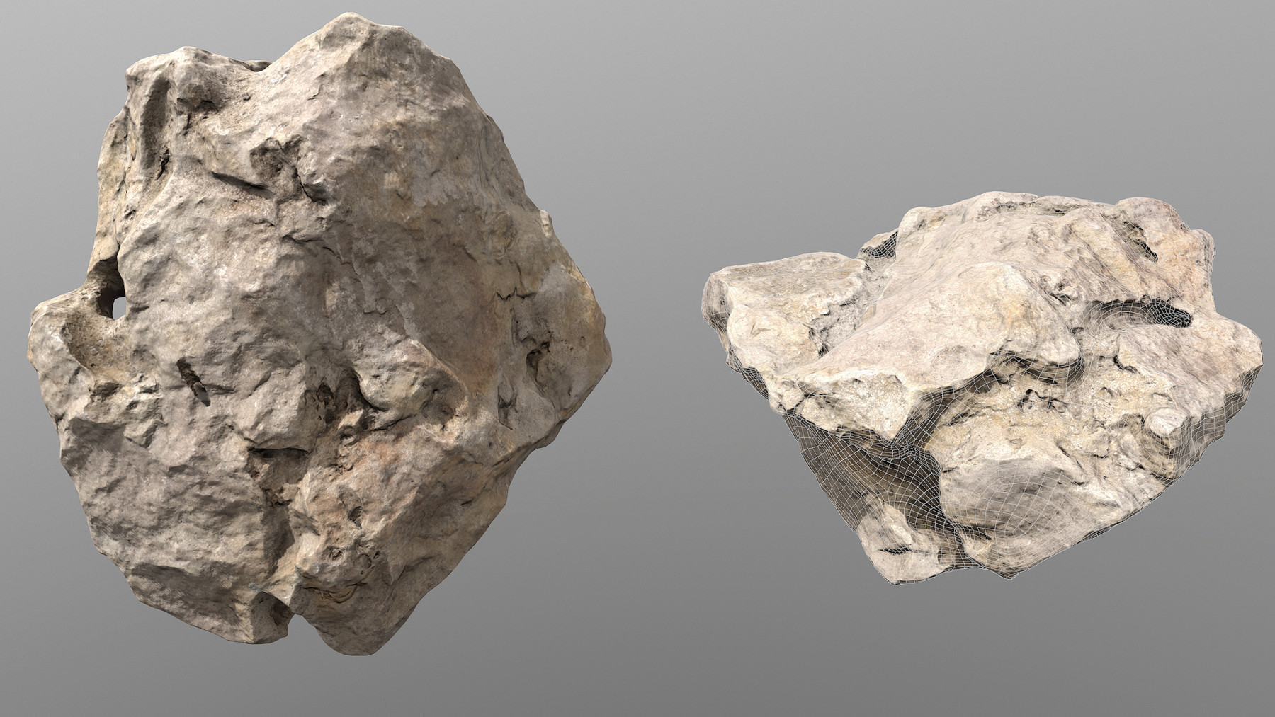ArtStation Holy Limestone Rock Scan 4 Game Assets