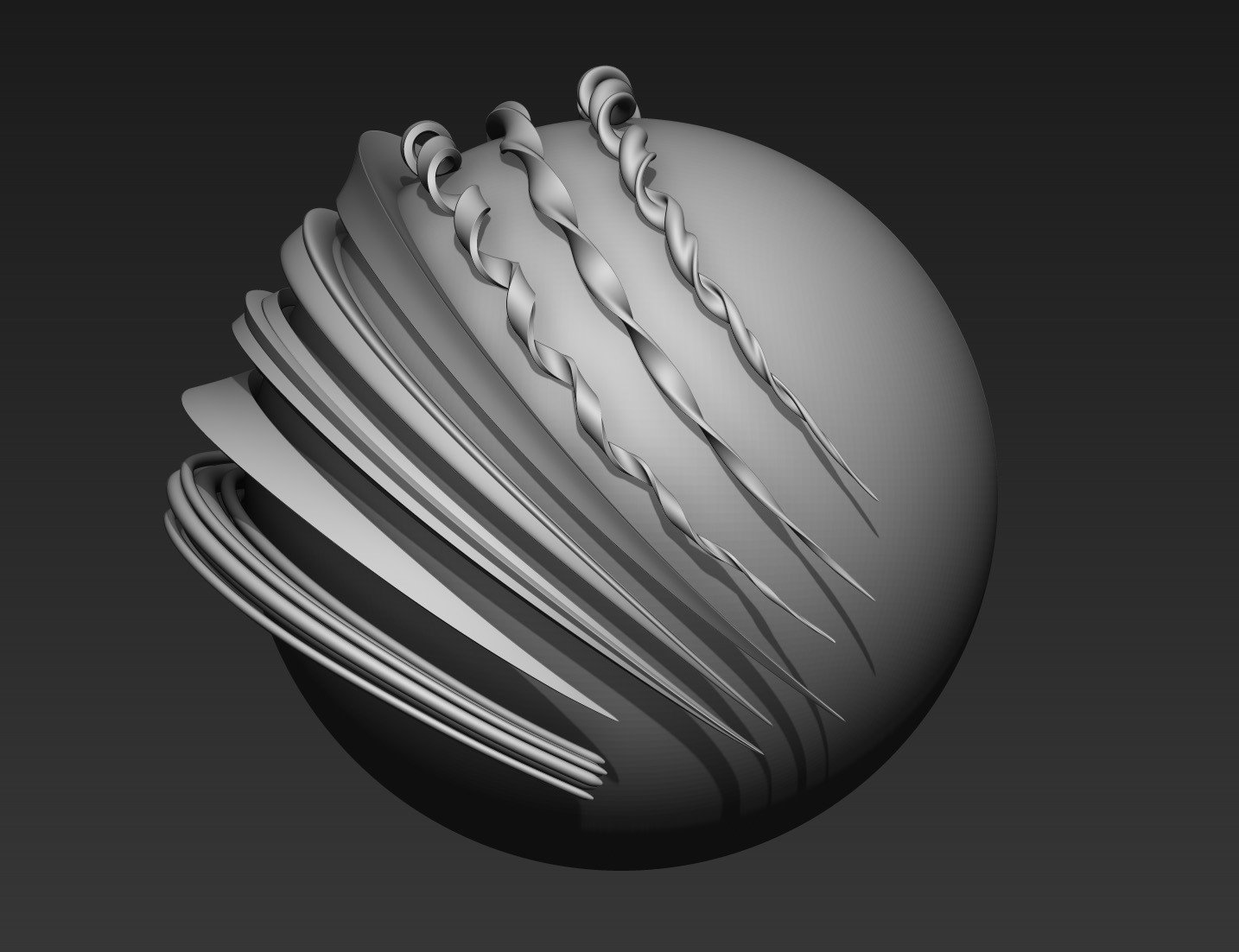 This is an Zbrush curve brush with UV mapping that allows for quick and eas...