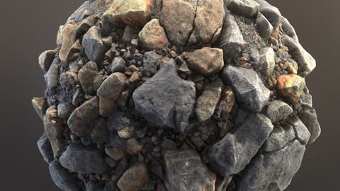 SBS Graph Mountain Rubble + 4K Textures