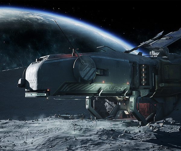 ArtStation - Creating A Unique Environment in Unreal 4 - Lunar Base ...