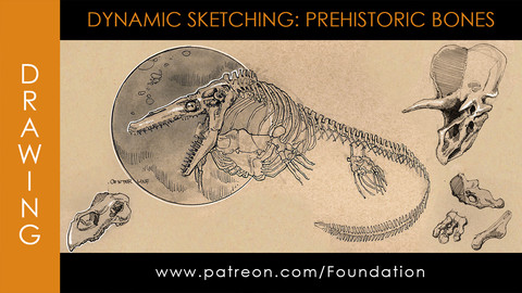 Foundation Art Group - Dynamic Sketching: Prehistoric Bones