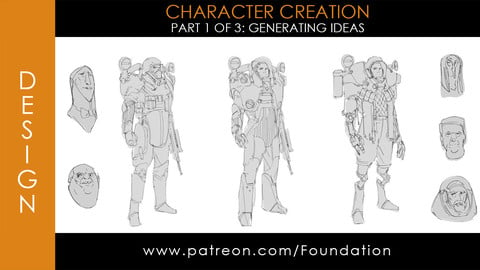 Foundation Art Group - Character Creation - Part 1: Generating Ideas ($1)