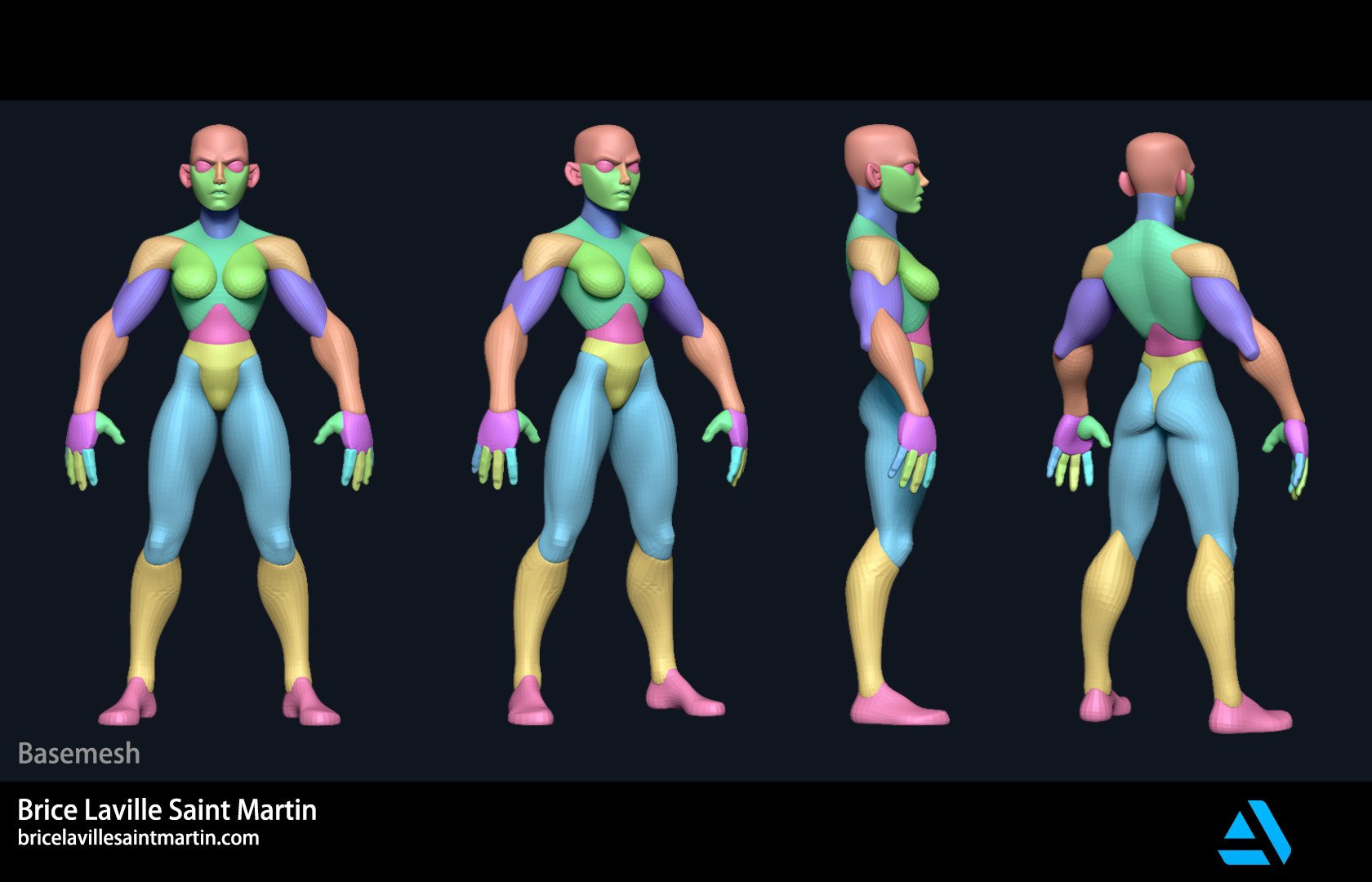 Artstation Stylized Body Basemesh Resources