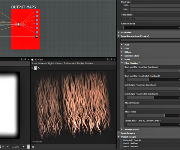 ArtStation - Hairdini: Procedural Hair Card Kit for Houdini and ...