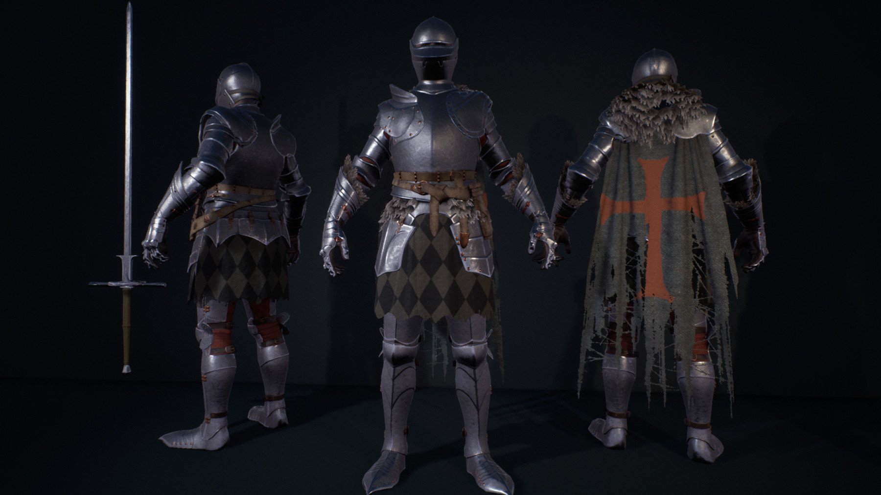 ArtStation - Gothic Knights, characters pack | Game Assets