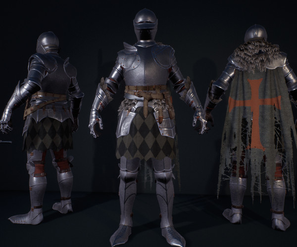 ArtStation - Gothic Knights, characters pack | Game Assets