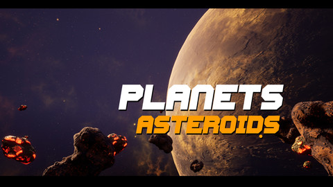 Asteroids Planet Unreal 4