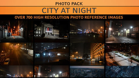 City At Night - 700+ Photo Reference Images