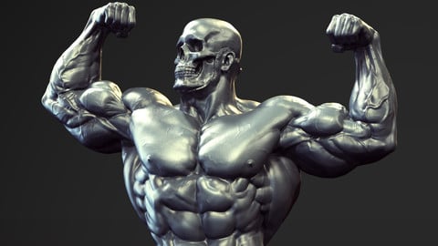 Skullhead Bodybuilder Model