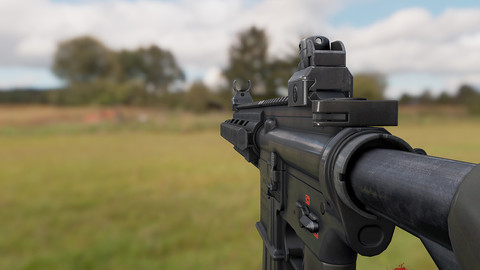 Ironbelly HK416D FBX 3D Model