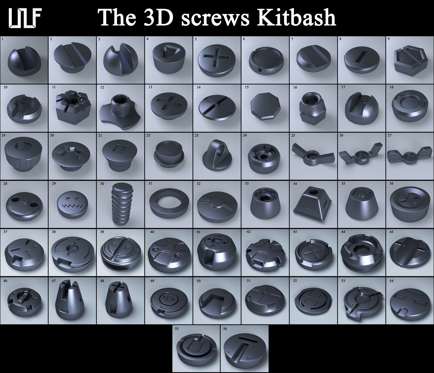 ArtStation - The 3D Screw Kitbash | Resources