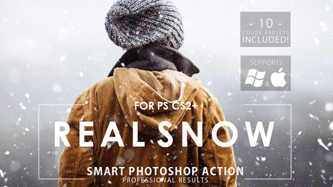 Real Snow Photoshop Action