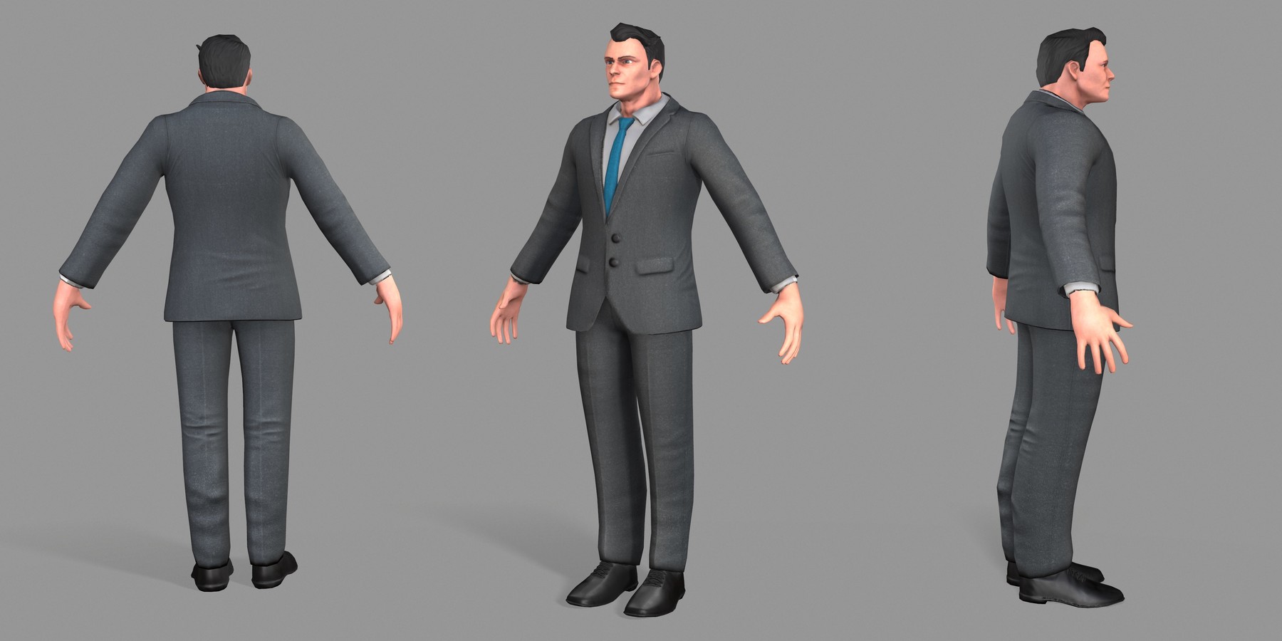 ArtStation - Business Suit Man | Game Assets