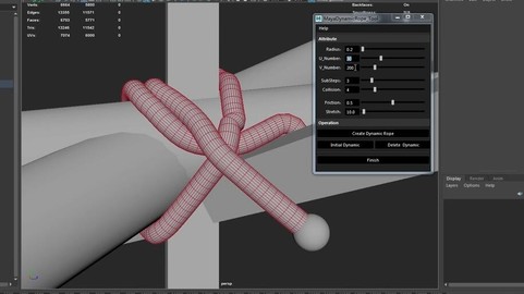 Maya dynamic rope