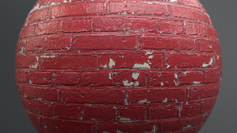 Brick wall 8303 - PBR Material Version: Bright / Dark / Subtract GamesTextures.com