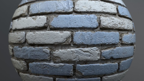 Brick wall 3269 - PBR Material GamesTextures.com