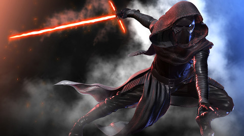 Kylo Ren vs Rey Vol. 2: Lightsaber and Accesories -  Game Character Pipeline in Zbrush