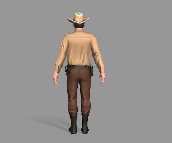 ArtStation - Policeman Sheriff | Game Assets