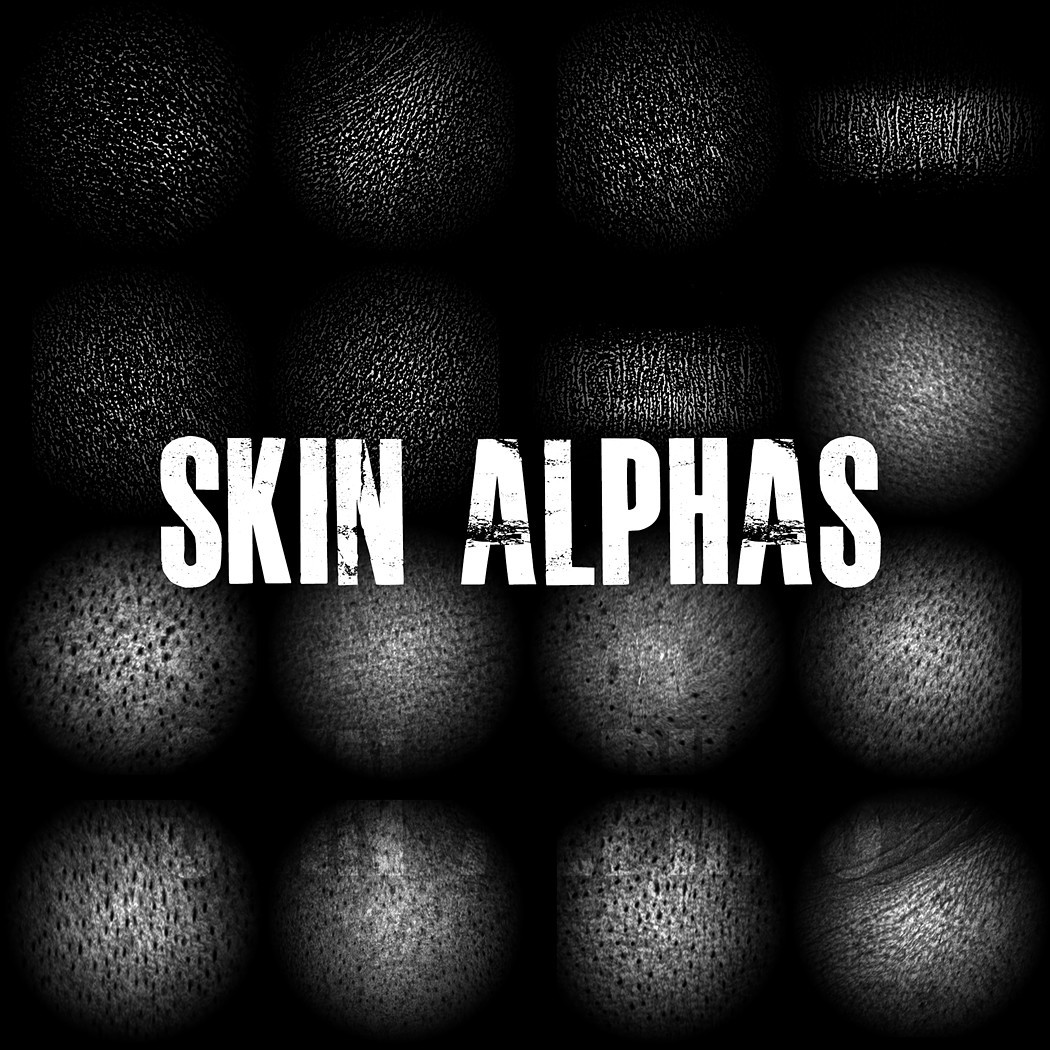 skin alphas for zbrush