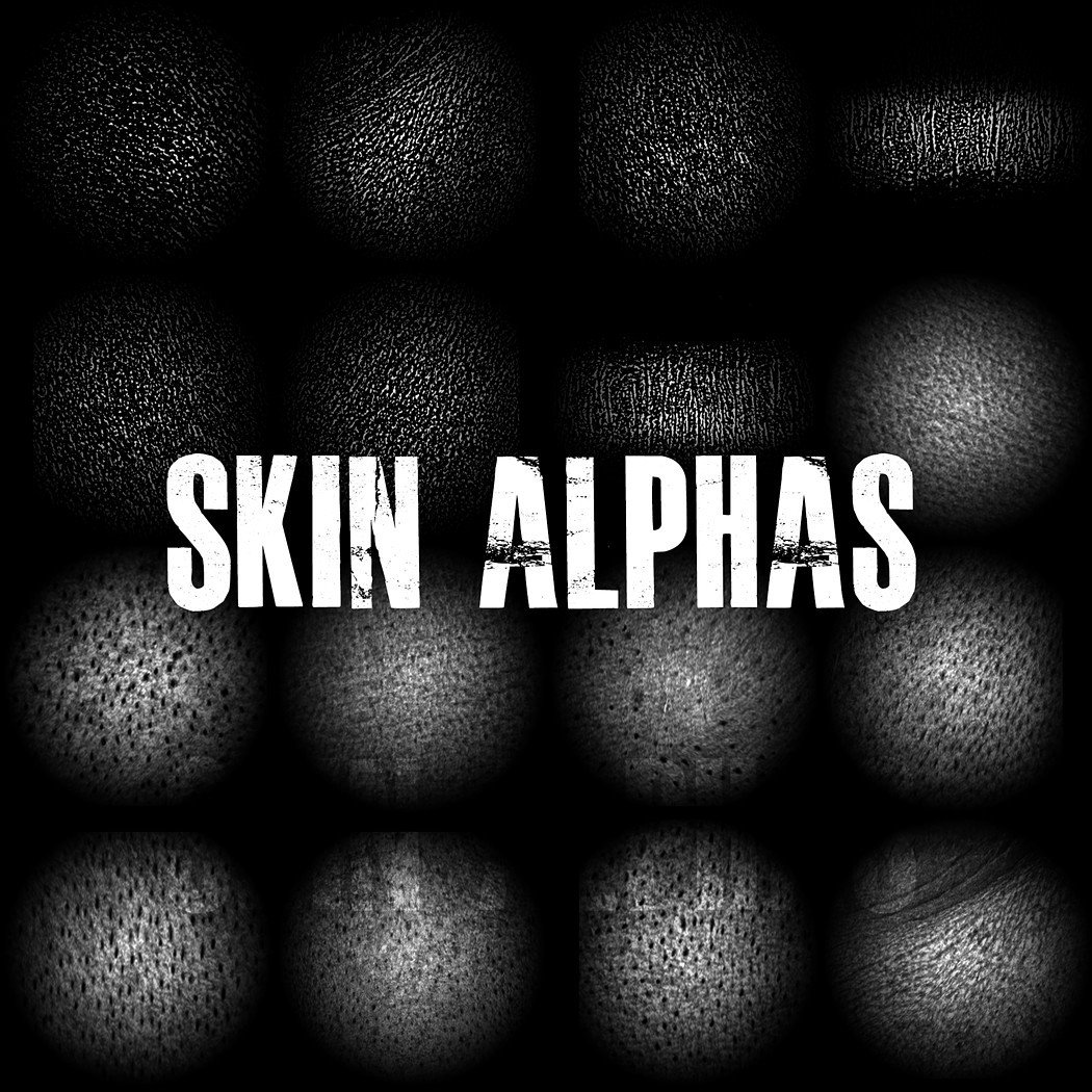 human skin alpha zbrush