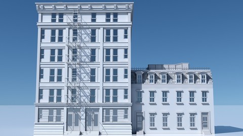 Commercial Building Facade 02