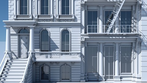 Commercial Building Facade 04