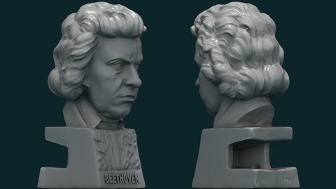 Beethoven Sculpture Figurine