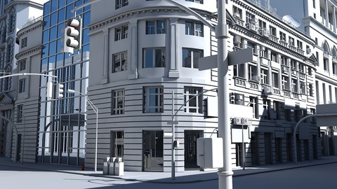 City Intersection 3D