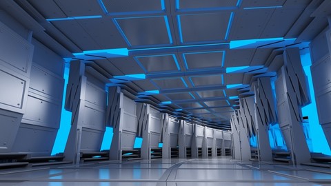 Futuristic Breathing Tunnel Curved Animated