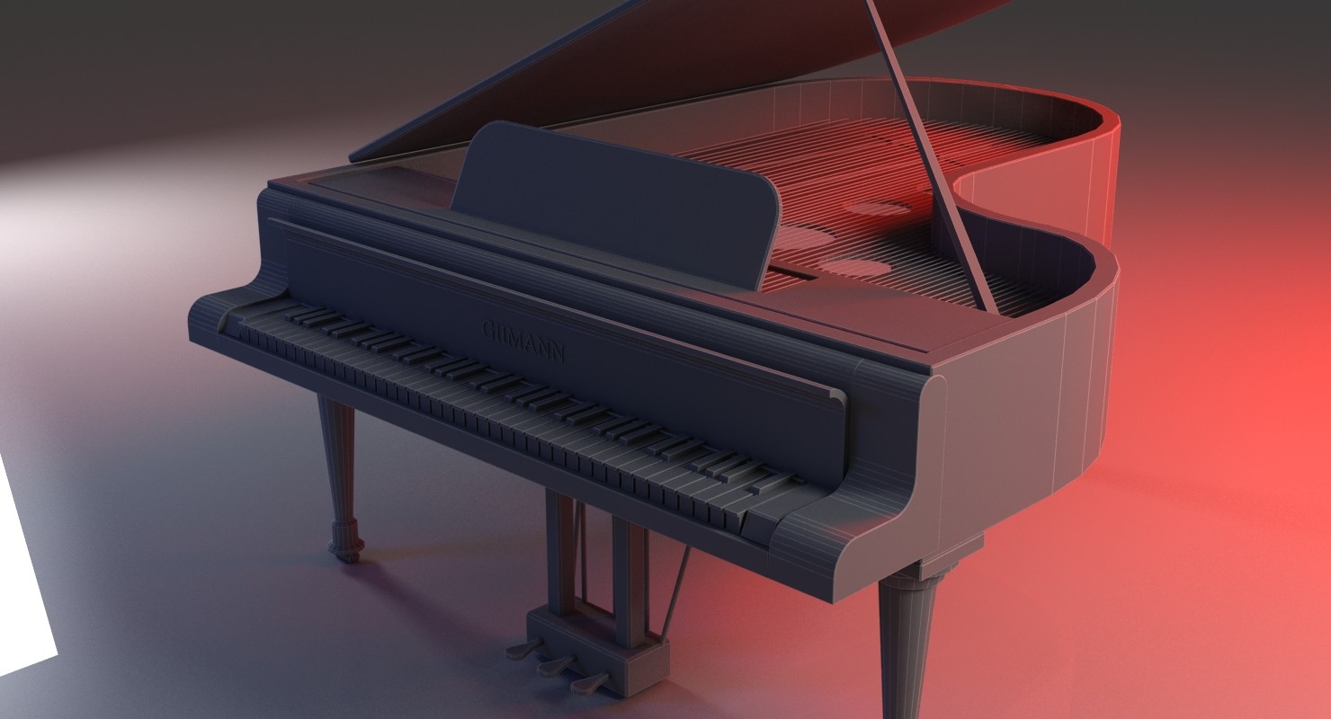 Artstation 3d Grand Piano Game Assets