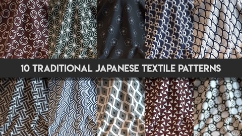 10 Procedural Traditional Japanese Textile Patterns