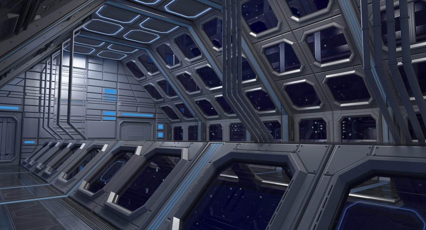 ArtStation - Sci Fi Interior 4 3D model | Resources