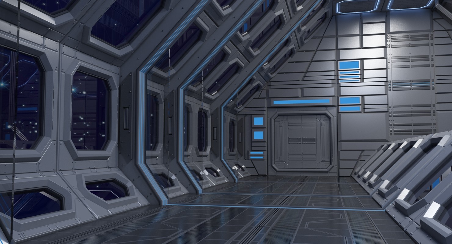 ArtStation - Sci Fi Interior 4 3D model | Resources