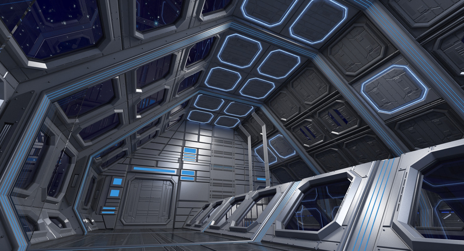 ArtStation - Sci Fi Interior 4 3D model | Resources