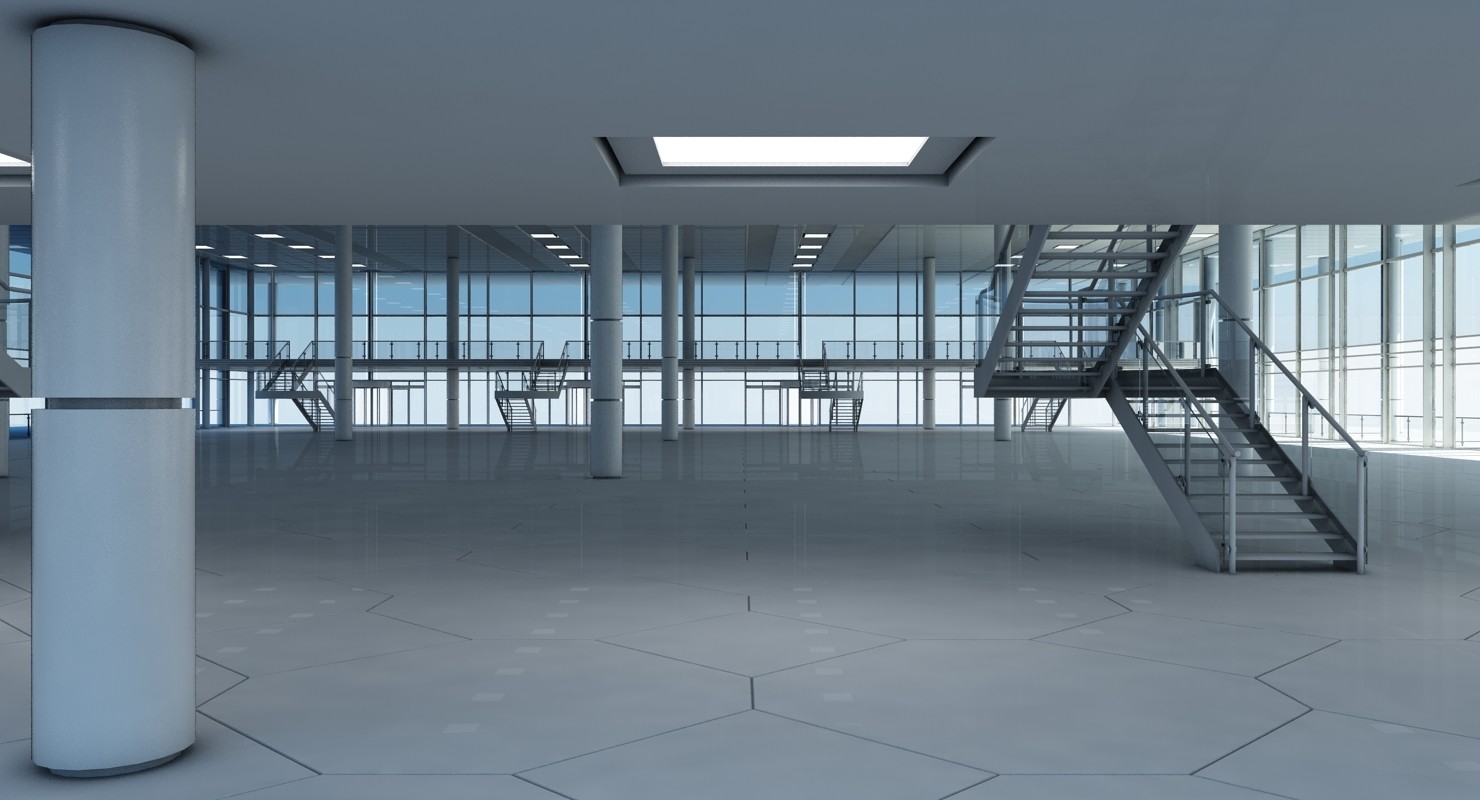 ArtStation - Modern Glass Building Interior And Exterior | Resources