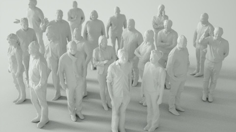21 Low Poly People